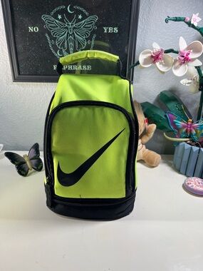 Nike Neon Lime and Black Toiletry / Lunch Bag